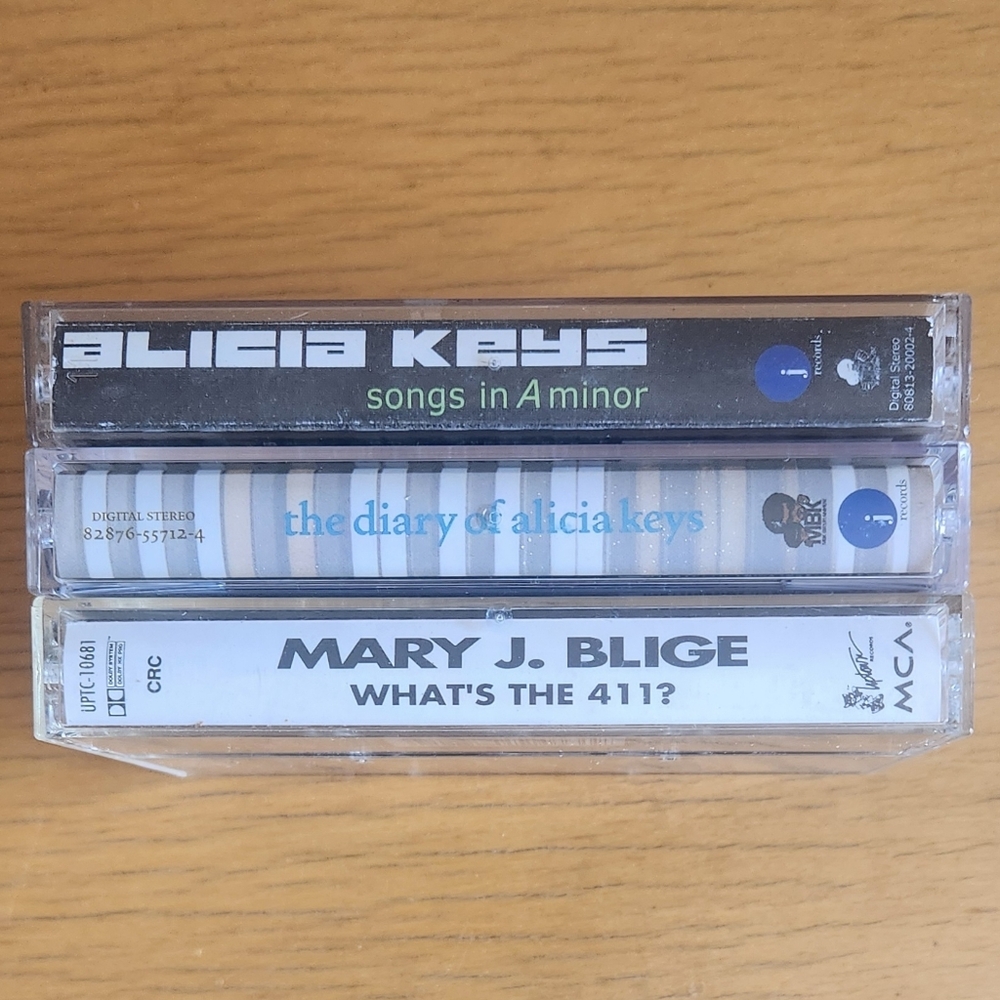 Alicia Keys, Mary J Blige - 90s 2000s Cassettes (Lot of 3) 